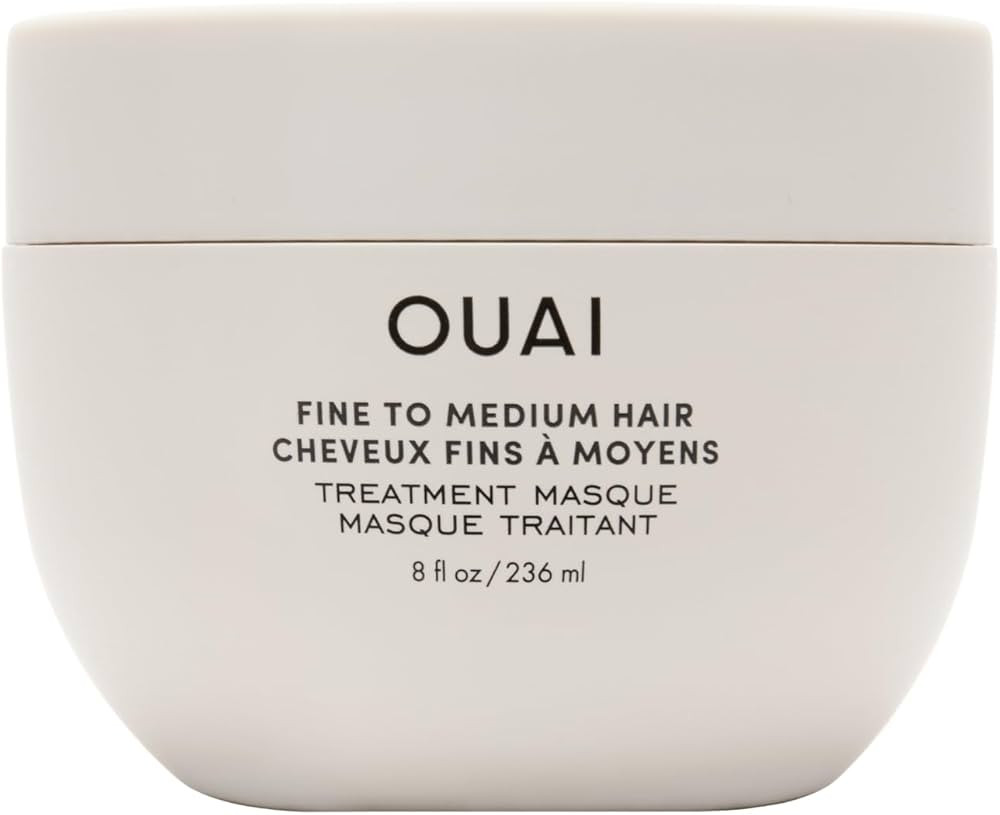 OUAI Fine to Medium Hair Treatment Mask - Lightweight Deep Conditioning Hair Mask with Shea Butte... | Amazon (US)
