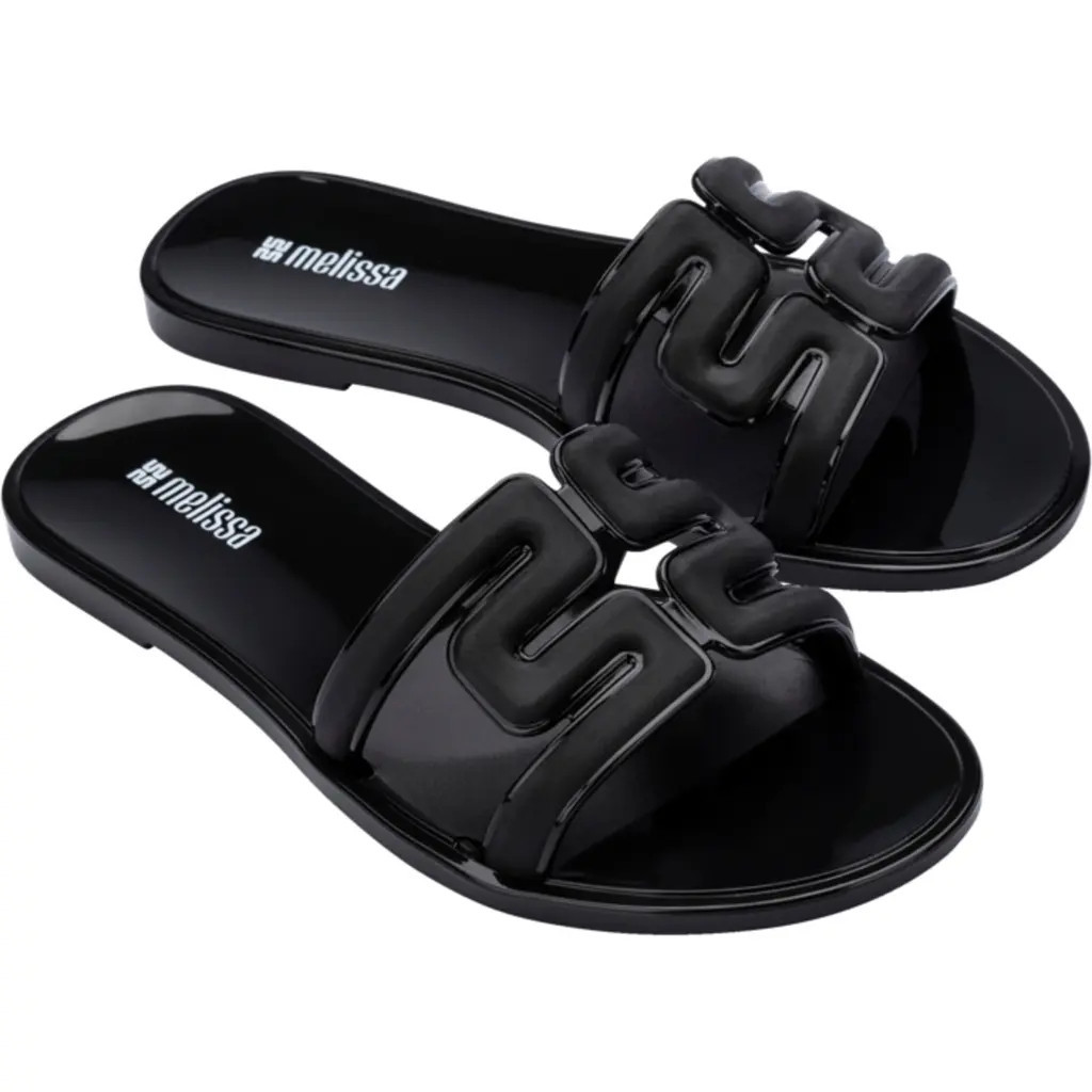 Melissa M Slide Sandal in Black at Nordstrom, Size 10 | Nordstrom