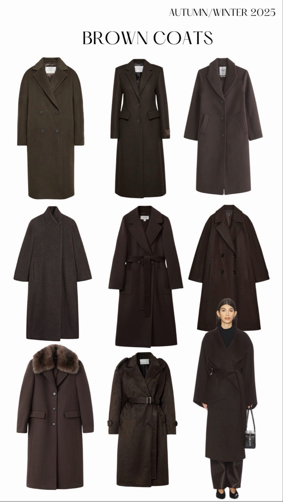 Fall/Winter 2025-2026 Trends: Dark Brown Coat 

#coat #winter #fall #brown #darkbrown #espressobrown #chocolatebrown #trends #coats 

#LTKWorkwear #LTKSeasonal #LTKCyberWeek

#LTKFindsUnder100 #LTKFindsUnder50 #LTKWorkwear