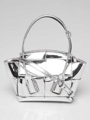 Bottega Veneta Silver Maxi Intrecciato Woven Nappa Leather Mini Arco Tote Bag  | eBay | eBay US