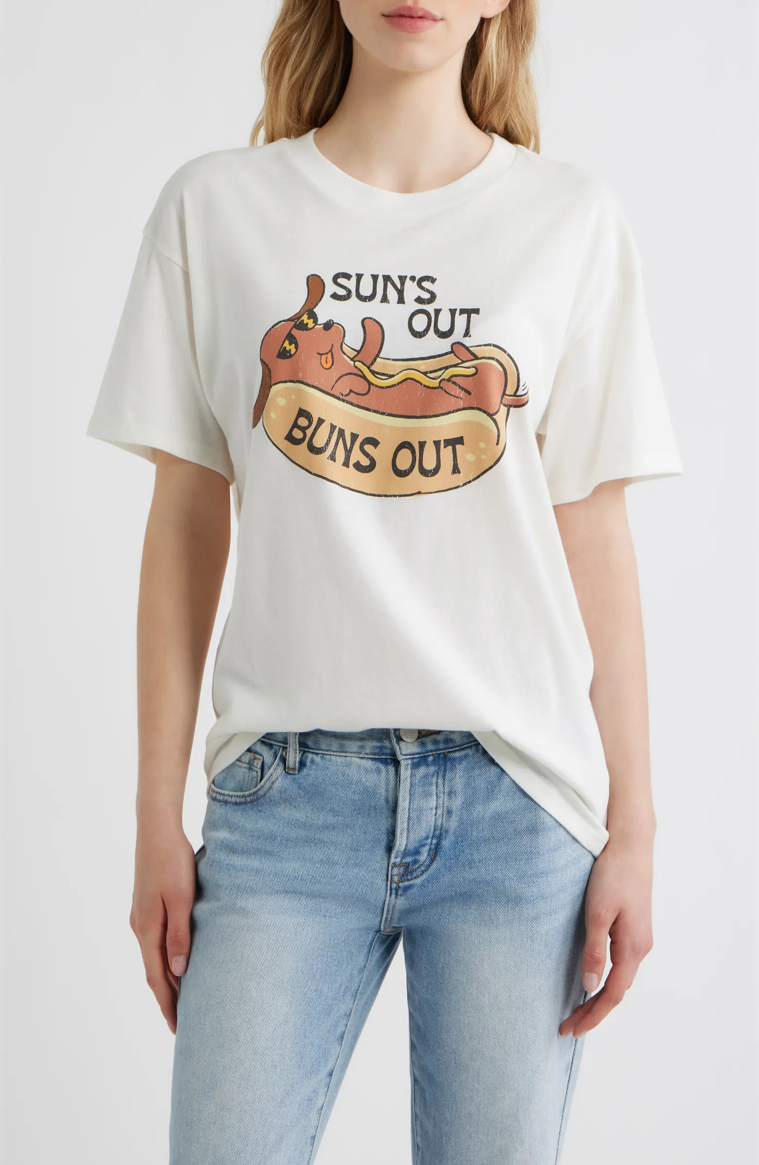 Suns Out Graphic Jersey Cotton Blend T-Shirt | Nordstrom