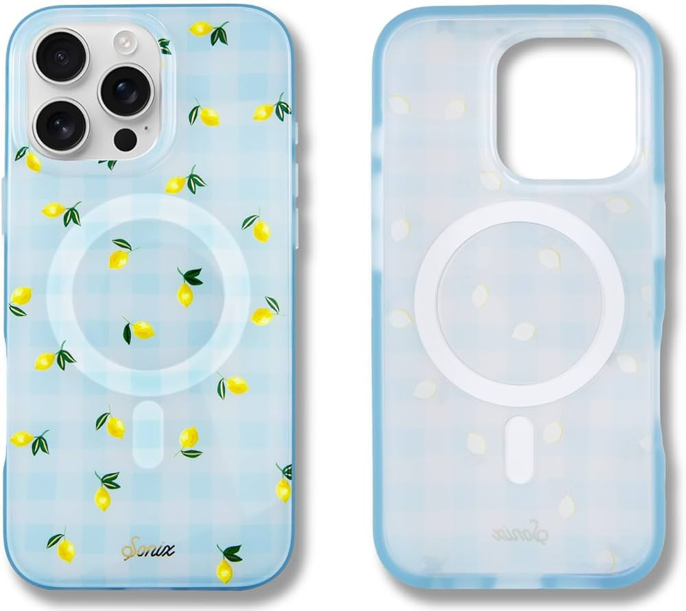 Sonix Phone Case for iPhone 16 Pro Max | Compatible with MagSafe | 10ft Drop Tested | Lemon Gingh... | Amazon (US)