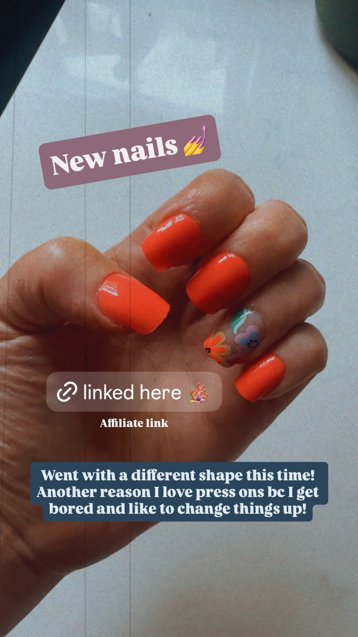 Went with a different shape this time! Another reason I love press ons bc I get bored and like to change things up! #pressons #nails #amazonfinds #amazon

#LTKselfcare #LTKBeauty