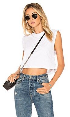 x karla The Sleeveless Crop Tank in White from Revolve.com | Revolve Clothing (Global)