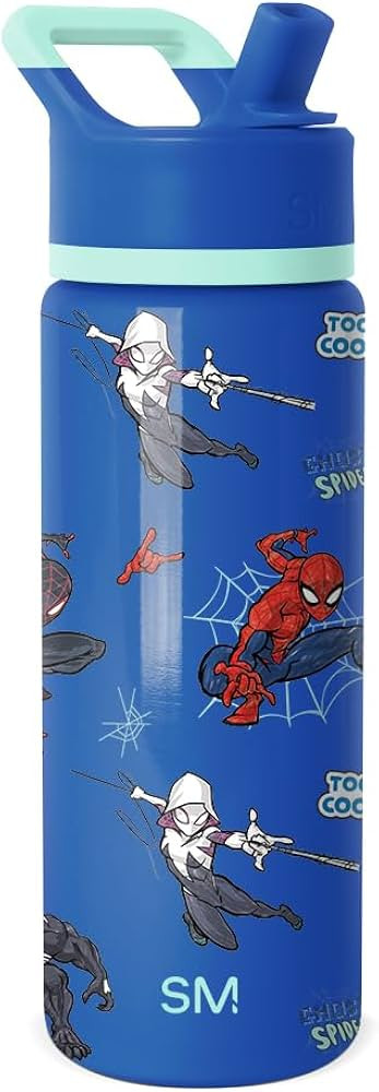 Simple Modern Kids Summit Water Bottle with Straw Lid | Marvel 18oz Stainless Steel Cup Insulated... | Amazon (US)