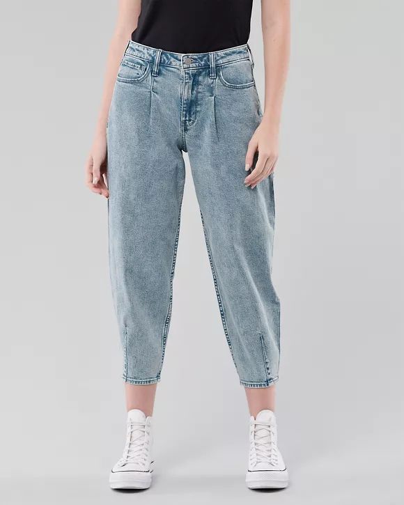 Vintage Stretch High-Rise Balloon Jeans | Hollister US