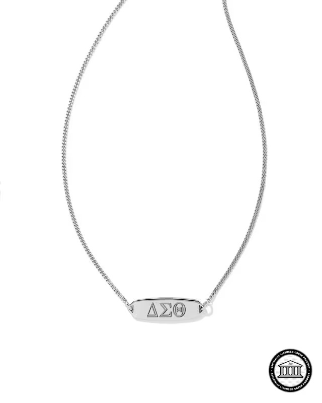 Delta Sigma Theta Pendant Necklace in Sterling Silver | Kendra Scott