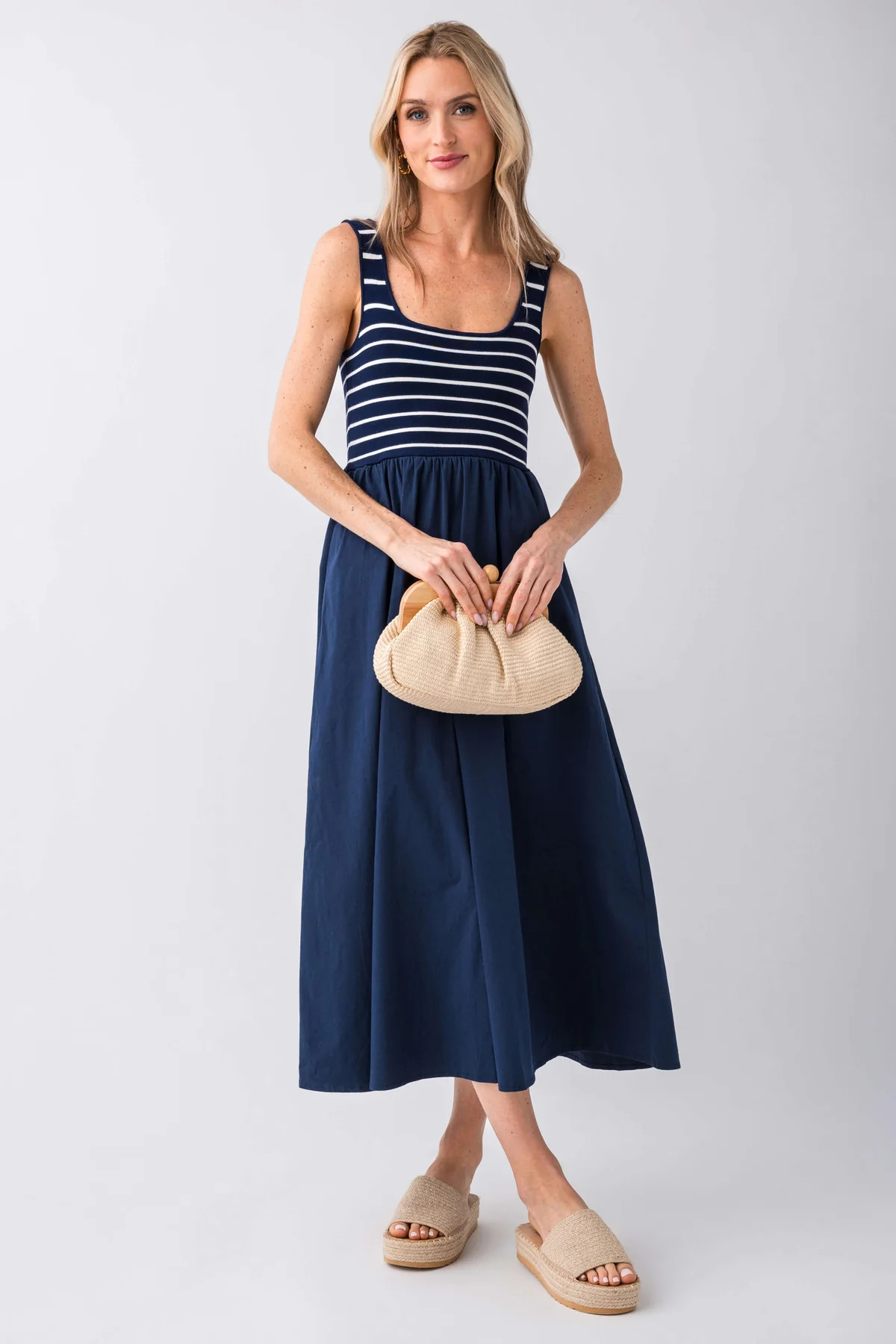 All Row Striped Lucinda Dress | Social Threads