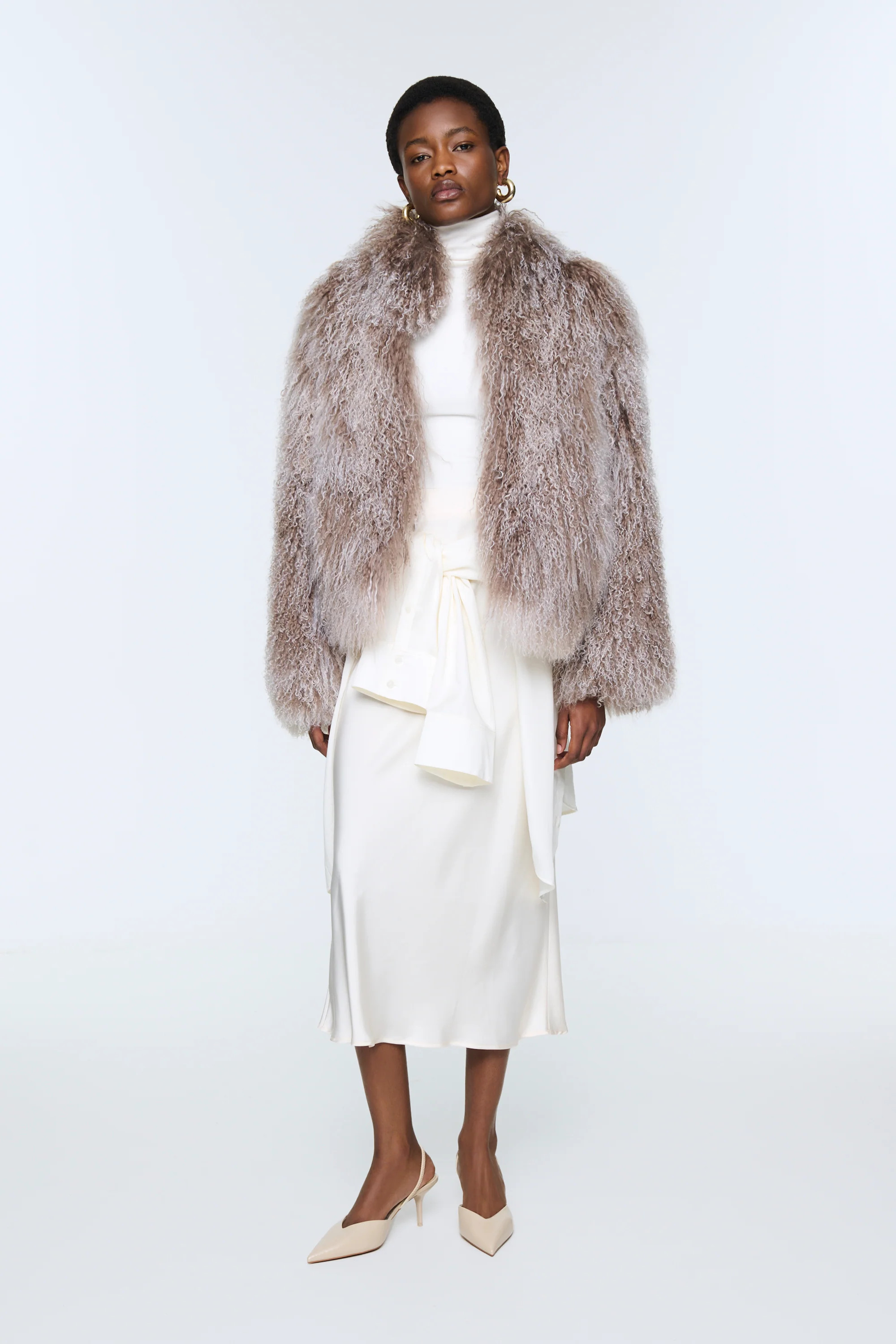 Rochelle Shearling Coat | DUCIE