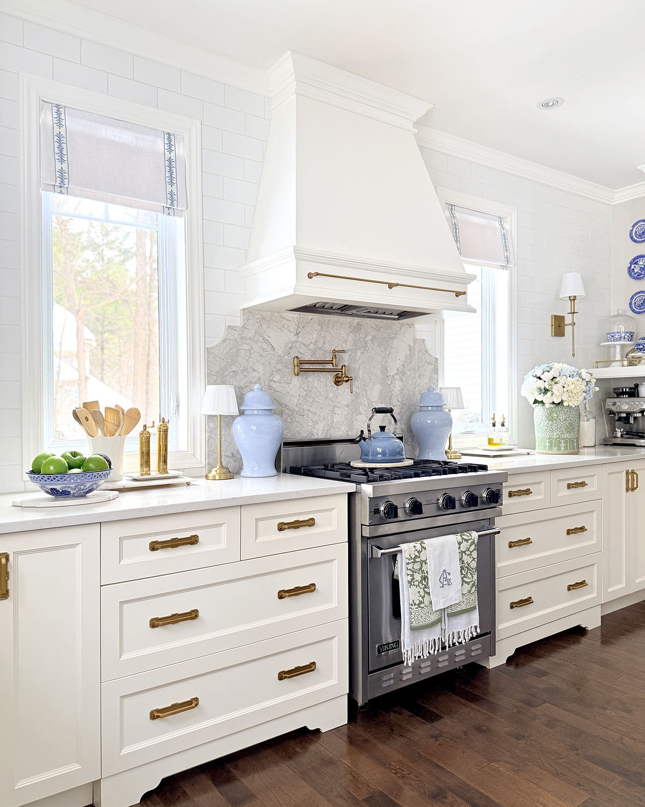 Chic kitchen decorating perfect for spring and summer! Layers of blue and green bring a fresh look!

#LTKhome #LTKstyletip