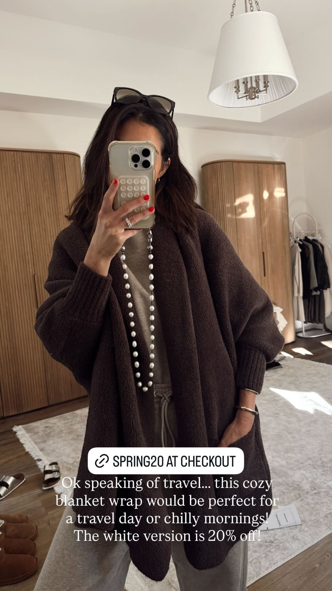 Ok speaking of travel... this cozy blanket wrap would be perfect for a travel day or chilly mornings! The white version is 20% off!

#LTKgrwm #LTKSaleAlert #LTKootd