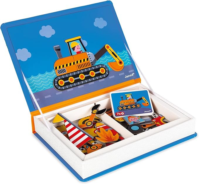 Janod MagnetiBook 69 pc Magnetic Racers Vehicle Game - Ages 3+ - J02715 | Amazon (US)