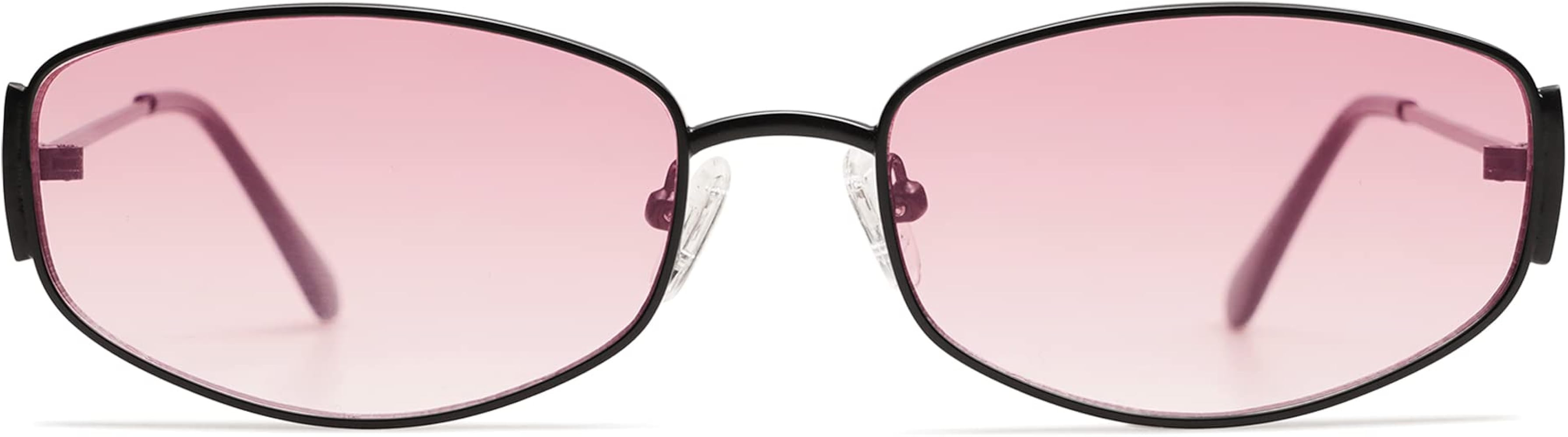 Appassal Retro Oval Sunglasses For Women Men Hexagonal Rectangle Metal Frame Sun Glasses AP3625 | Amazon (US)