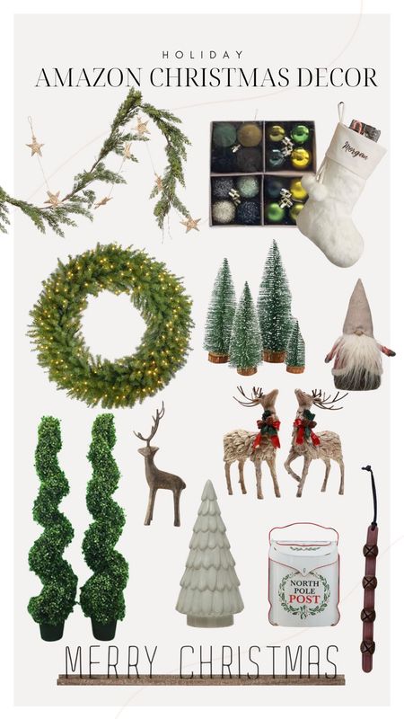 Turn your home into a festive haven with decorations from Amazon! 🎄✨ Adorn your doors with beautiful wreaths, drape garlands that sparkle, and hang stockings ready for Santa's arrival. Don't forget to trim your tree with unique ornaments and more. Explore and make your space merry and bright! 

Gift guide / holiday decor / Christmas decorations / festive finds 🎁🌟 


#LTKHoliday #LTKhome #LTKfindsunder50