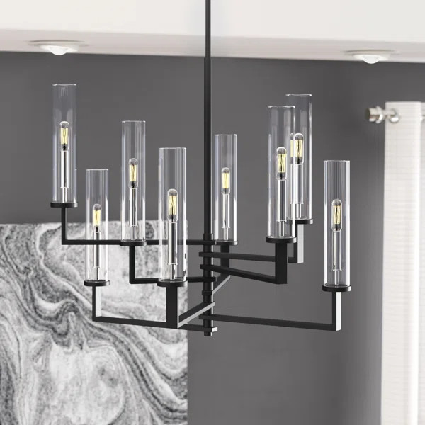 Cuyama 8 - Light Candle Style Tiered Chandelier | Wayfair North America