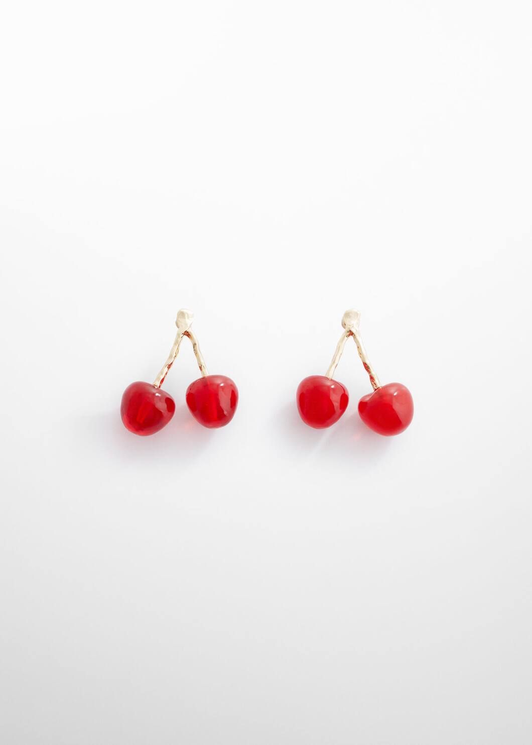 Cherry earrings | MANGO (UK)