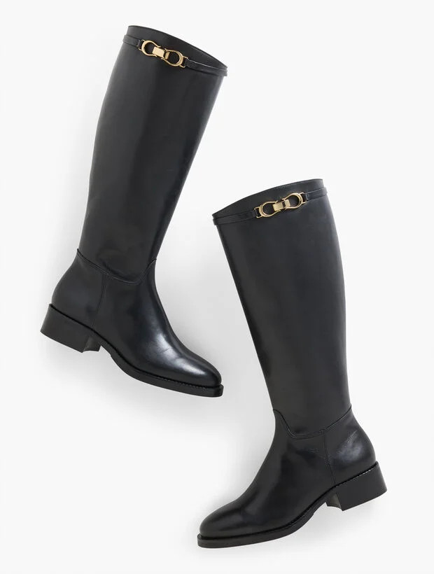 Waverly Vachetta Tall Riding Boots | Talbots
