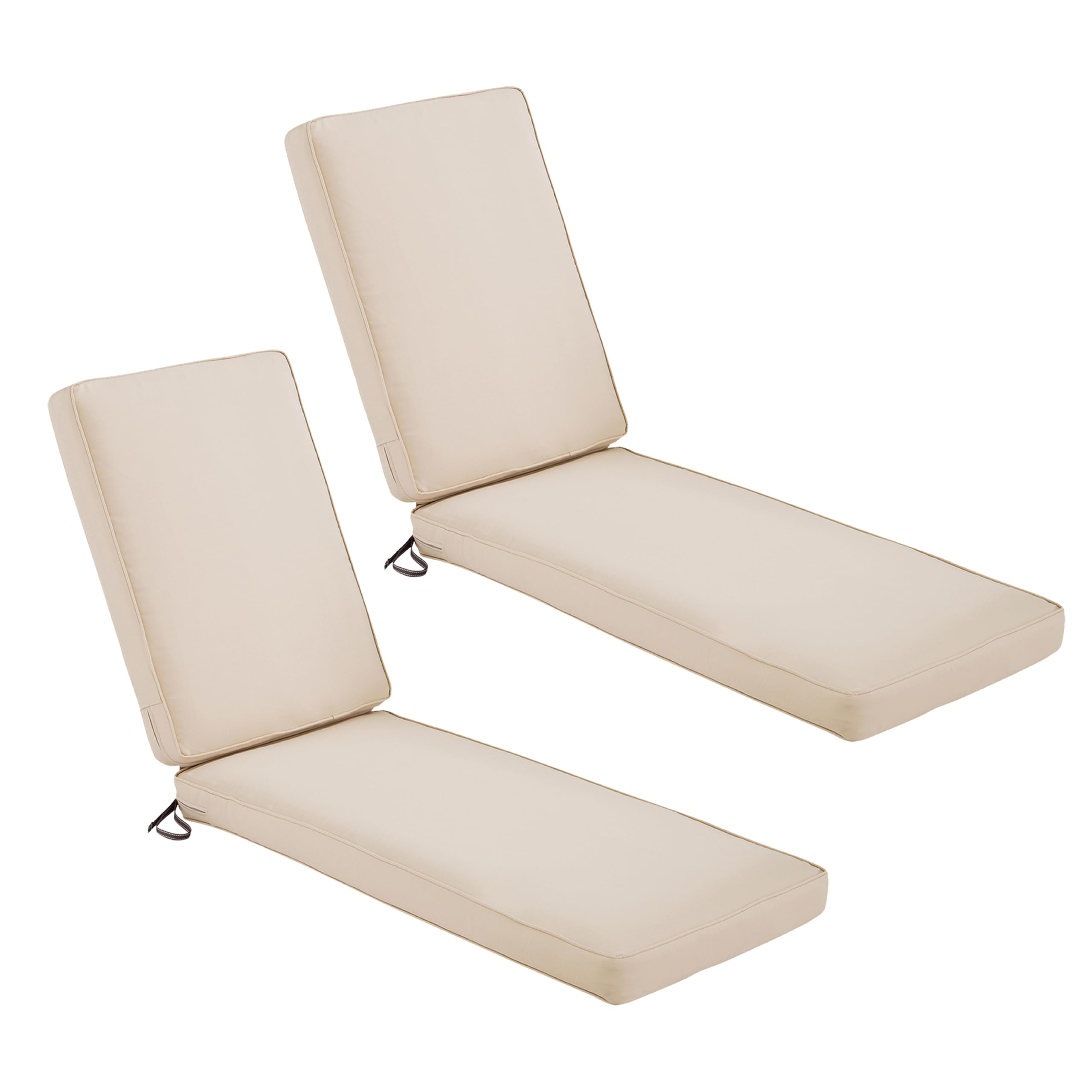 Classic Accessories Montlake Outdoor Chaise Lounge Cushion, Weatherproof, 80 Inch, Antique Beige,... | Amazon (US)