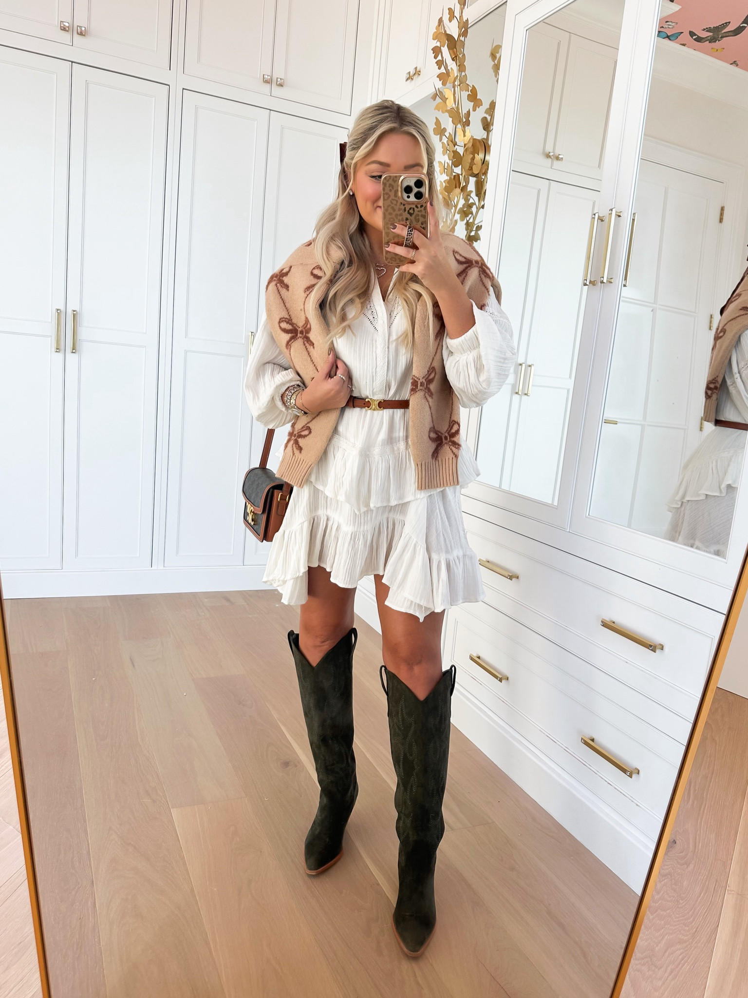 Pumpkin Patch fall outfit / wearing size XS in dress! Boots run TTS!

#LTKWorkwear #LTKSeasonal #LTKTravel