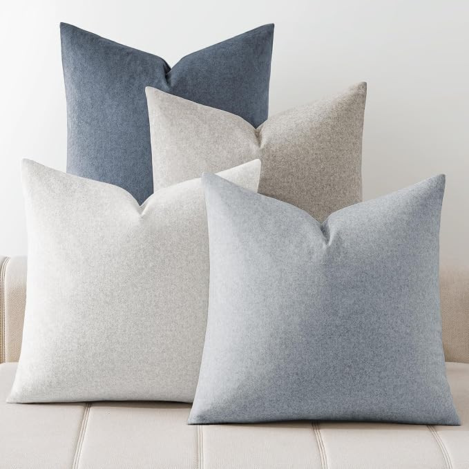 Pack of 4 Couch Pillow Covers,Outdoor Waterproof Cushion Covers for Patio Furniture Garden Pet-Fr... | Amazon (US)