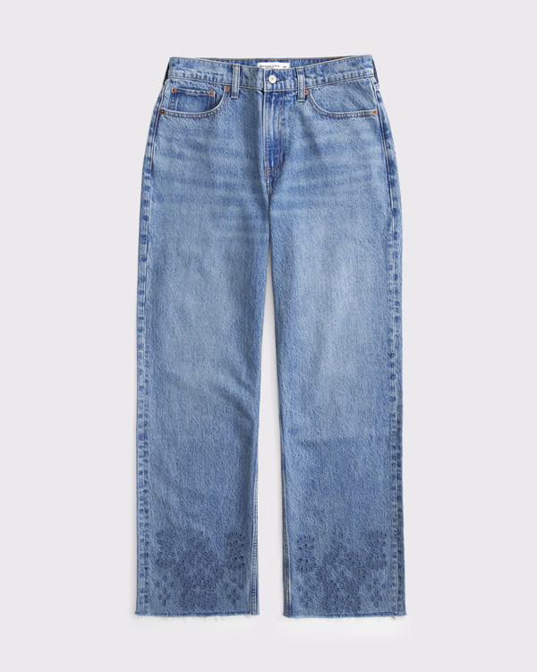 Curve Love High Rise Loose Jean | Abercrombie & Fitch (US)