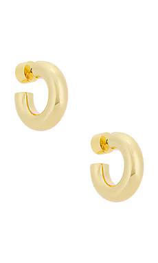 Jennifer Fisher Samira Micro Huggies in Yellow Gold from Revolve.com | Revolve Clothing (Global)