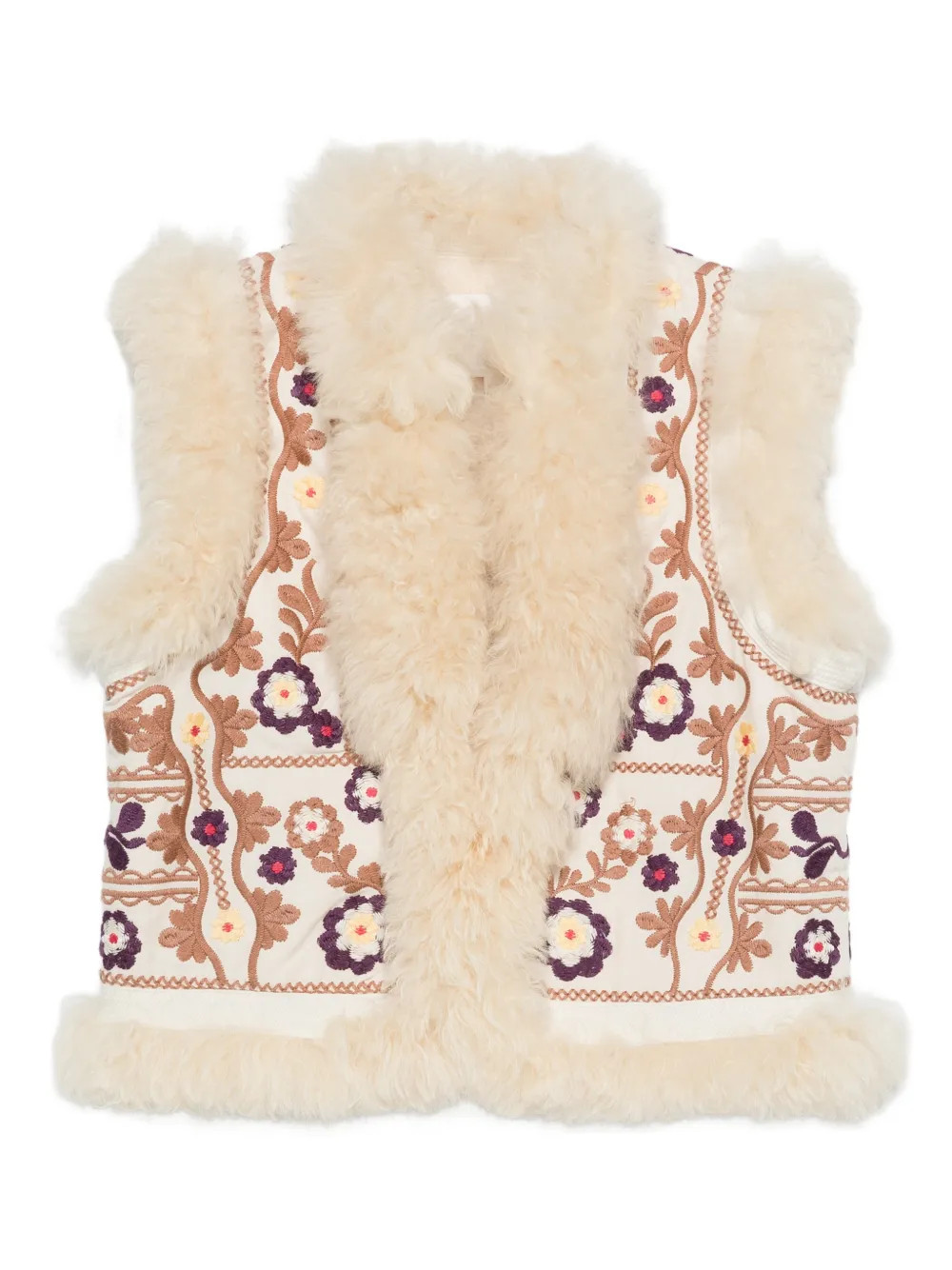 Antik Batik floral-embroidery Waistcoat | Neutrals | FARFETCH IE | Farfetch Global