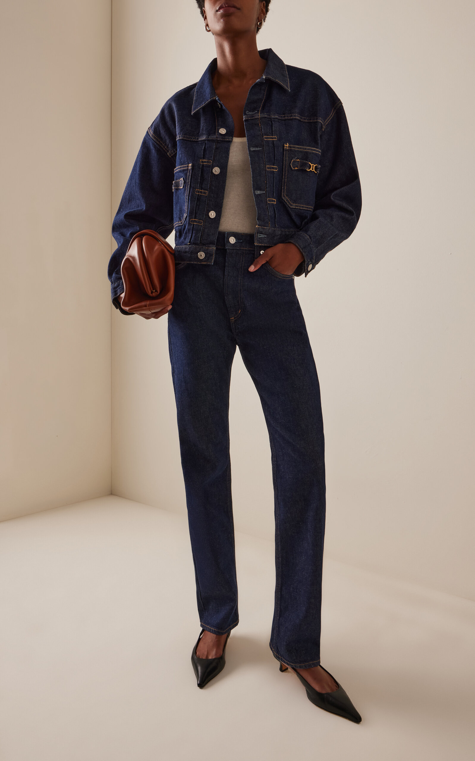 Alma Horsebit Denim Jacket | Moda Operandi (Global)