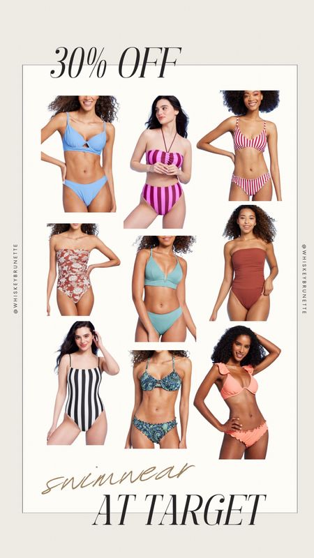 Swimwear finds from Target! 30% right now so snag them while you can.

One Piece Swimsuits | Two Piece Swimsuits

#LTKSwim #LTKStyleTip #LTKFindsUnder50
