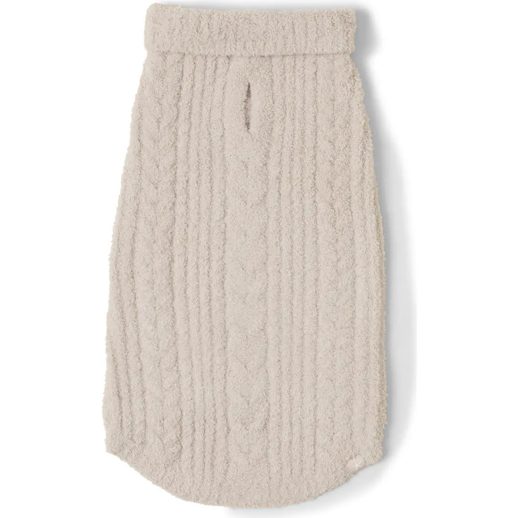 barefoot dreams CozyChic® Cable Pet Sweater in Stone at Nordstrom, Size Xx-Large | Nordstrom