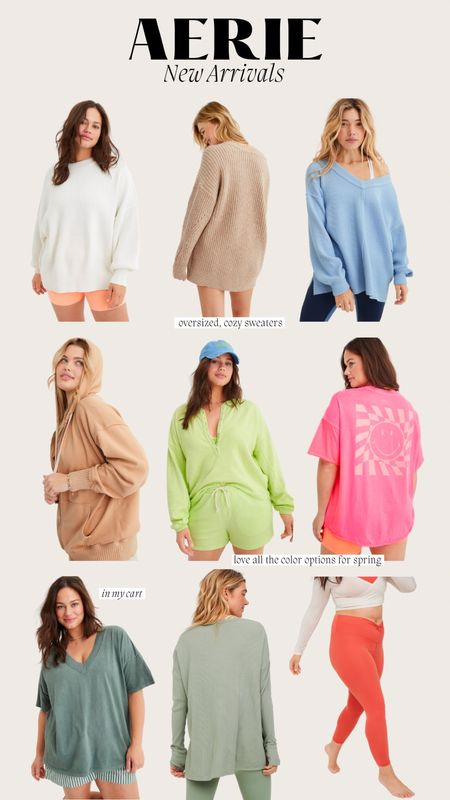 I love oversized sweatshirts, tees, and comfy clothes! Aerie is one of my favorite places to grab those things 🤍 Check out their new arrivals for Spring. 

#LTKcurves #LTKSeasonal #LTKunder100