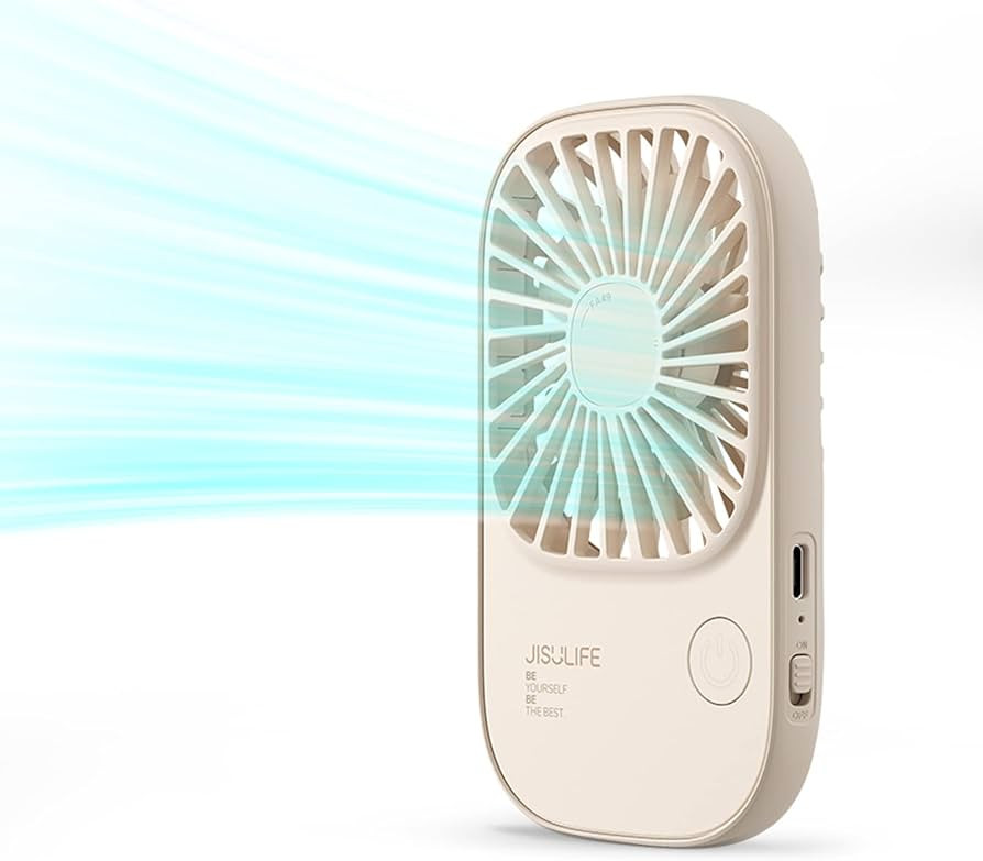 JISULIFE Handheld Mini Lash Fan with Bracket, Small Portable USB Rechargeable Personal Makeup/Eye... | Amazon (US)