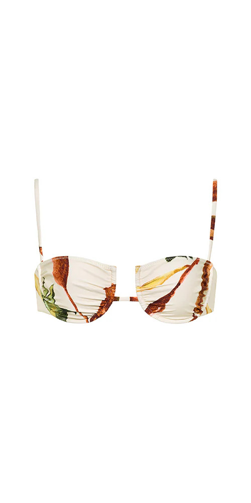 Simonette Bikini Top Rooted Floral | Maison Rogue