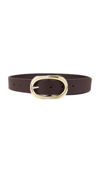ANINE BING Signature Link Belt in Burgundy. - size M/L | Revolve Clothing (Global)