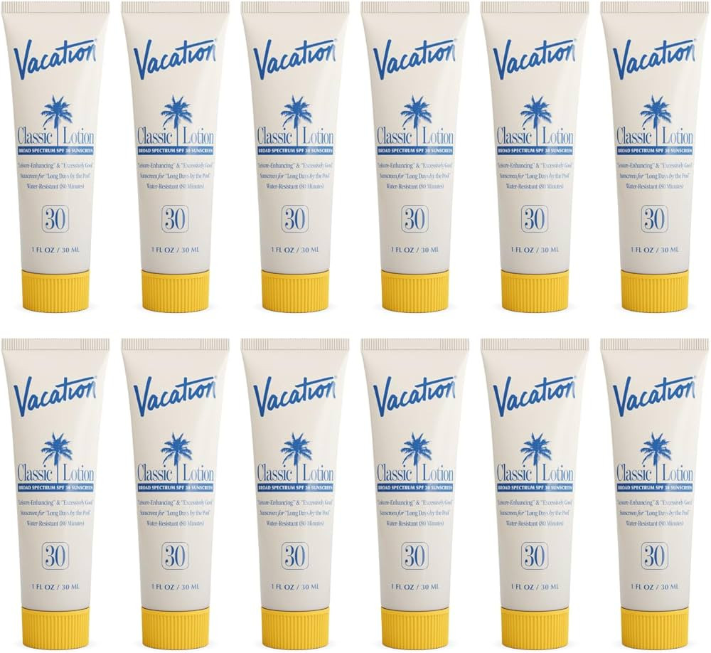 Vacation Mini Classic Lotion SPF 30, Water Resistant, Broad Spectrum Bulk Sunscreen, Travel Size,... | Amazon (US)