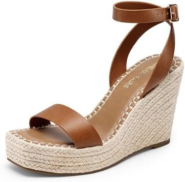 DREAM PAIRS Women's Open Toe Platform Sandals Adjustable Buckle Ankle Strap Comfortable Summer Es... | Amazon (US)