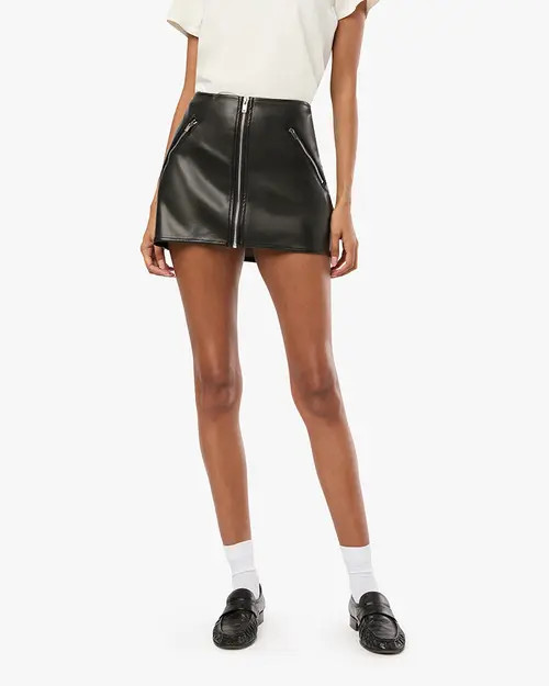 WeWoreWhat Vegan Leather Mini Skirt in Black at Nordstrom, Size Small | Nordstrom