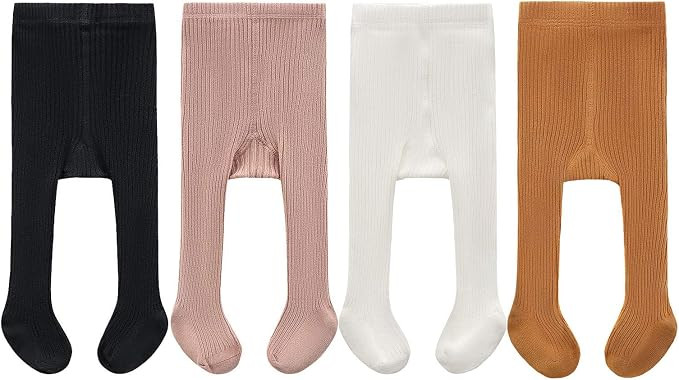 CECORC Baby Tights – Thick Toddlers Girl Leggings–Seamless Cable Knit Cotton Stockings – In... | Amazon (US)