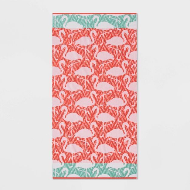 XL Flamingo Print Beach Towel - Sun Squad&#8482; | Target