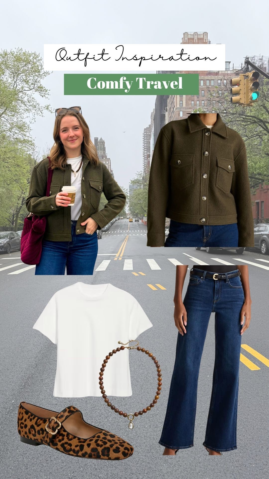 Comfy travel outfit. Stretchy quince jeans $50. Wearing size 25 inseam 28. I’m 5ft 2. Xs merino wool jacket. Soft and perfect weight for spring. Cotton no see through tee. 10k step tested flats

#LTKPetite #LTKSaleAlert