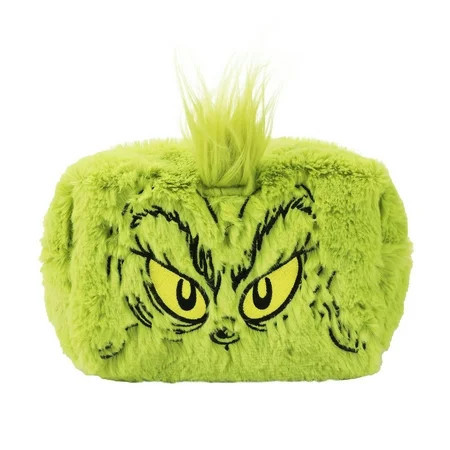 The Grinch Big Face Character Women s Green Cosmetic Toiletry Bag | Walmart (US)