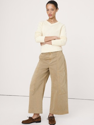 Eversoft Cotton-Silk V-Neck SweaterEversoft Cotton-Silk V-Neck Sweater$120.00Image of 5 stars, 0 ... | Banana Republic (US)