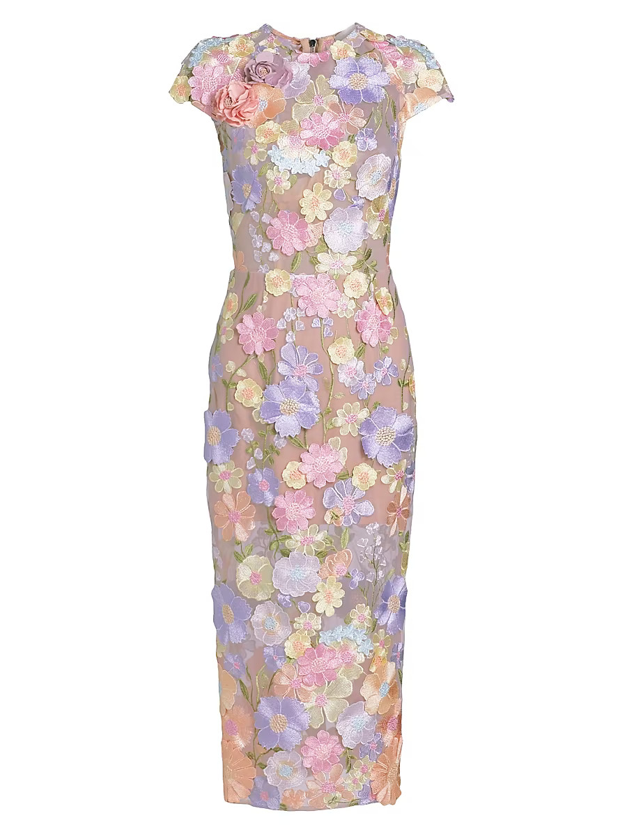 Women's Jasmine Floral Sheath Dress - Pastel Multi - Size XS | Saks Fifth Avenue