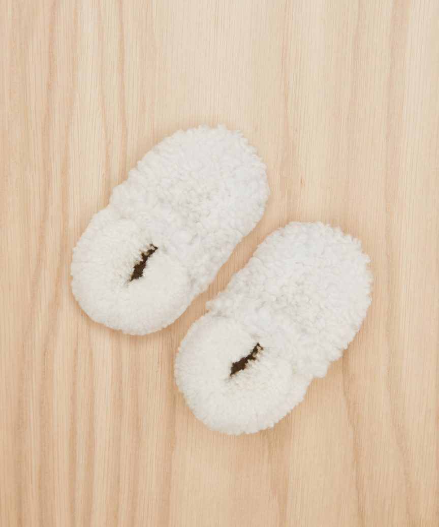 Shearling Baby Booties - Ivory | Jenni Kayne | Jenni Kayne