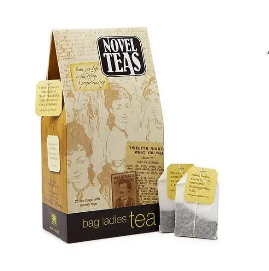 Novel Teas Book Lover's Tea contains 25 teabags individually tagged with literary quotes from the... | Amazon (US)