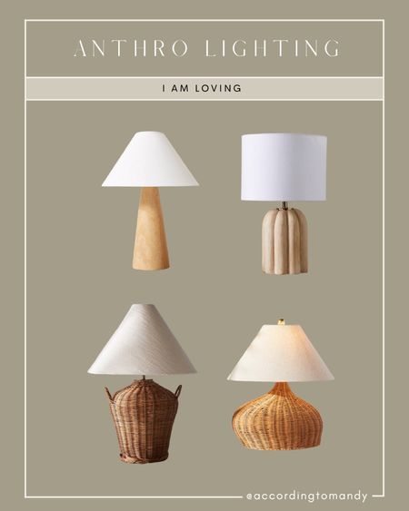 Anthropologie table lamps I’m loving 

#LTKhome
