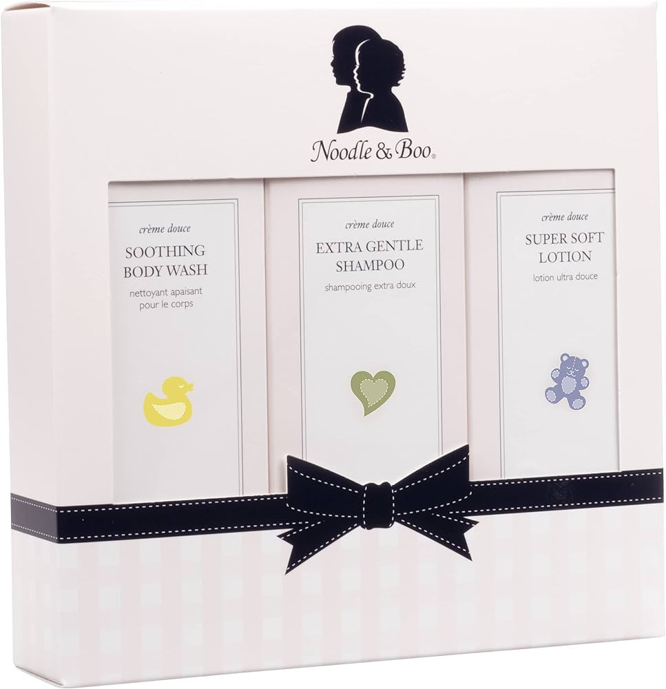 Noodle & Boo Starter Set, Newborn Baby Gift; Super Soft Baby Lotion and Newborn 2-in-1 Hair & Bab... | Amazon (US)
