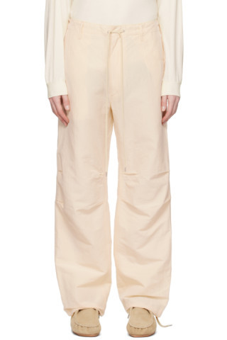 AURALEE - Beige Finx Trousers | SSENSE