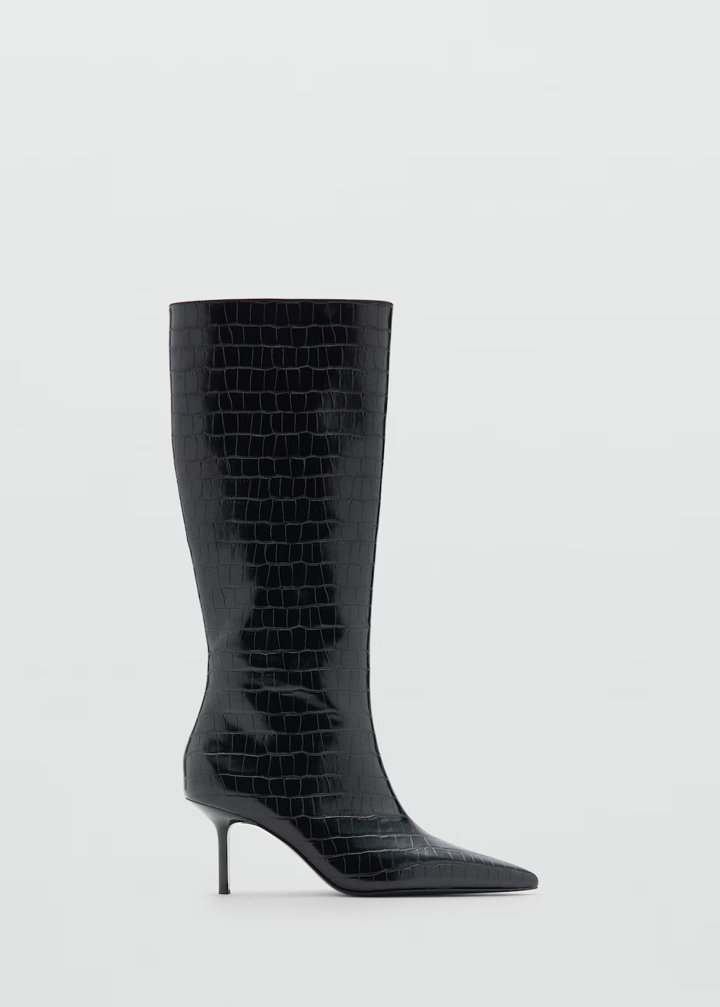 Croco faux leather boot | MANGO (UK)