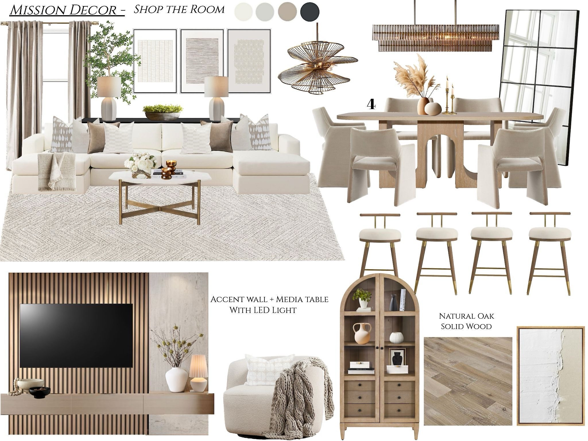 Light Neutral Living-Dining Perfection 🌟

A light neutral palette transforms your living-dining space into an airy, elegant haven. Here’s why it works:

✨ Timeless & Stylish
Neutral tones never go out of style.

✨ Open & Seamless
Creates flow, making spaces feel larger.

✨ Versatile Base
Swap accents for an easy refresh.

✨ Calm & Inviting
Soft tones bring serenity and warmth.

✨ Photo-Ready
Perfect lighting for that Insta glow.

Elevate your space with the simplicity of neutrals! 🏡

#NeutralDesign #LivingDiningCombo #HomeGoals #MinimalistStyle

#LTKCyberWeek #LTKStyleTip #LTKSaleAlert